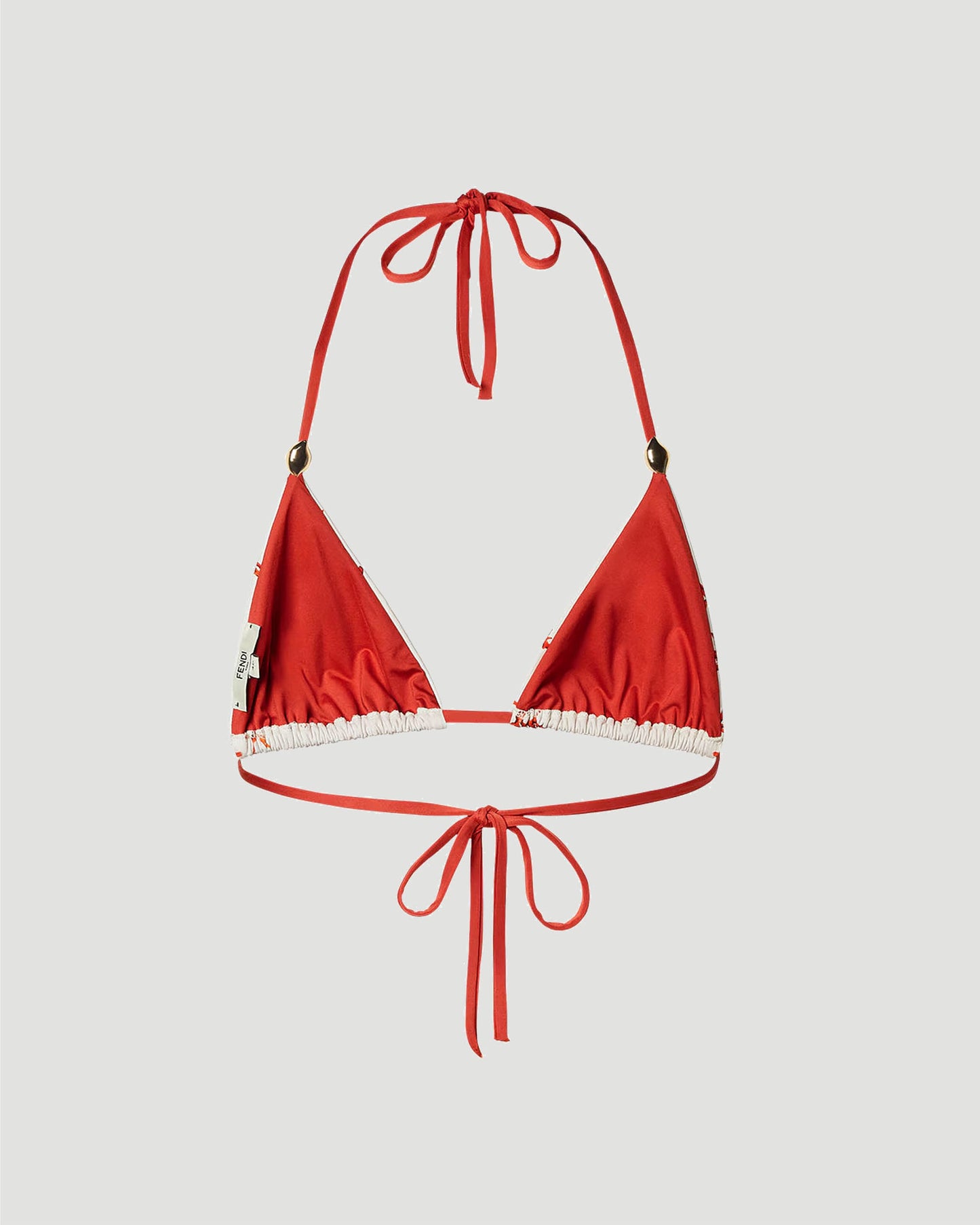 Coral Print Bikini Top
