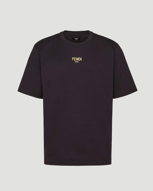 Black Cotton T-Shirt