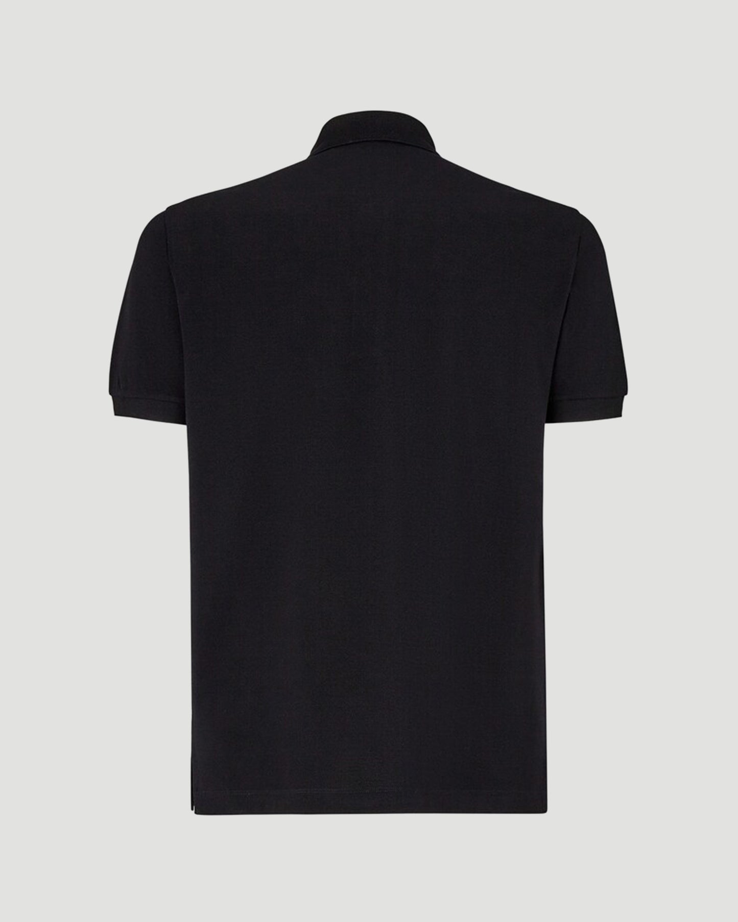 Piqué Polo Shirt in Black