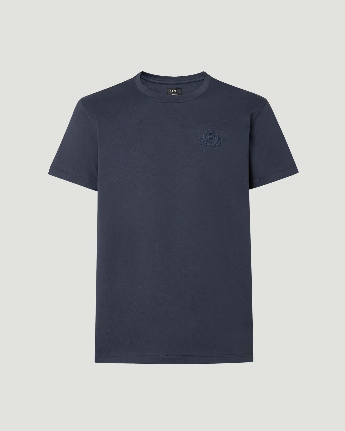 Cotton T-Shirt in Navy Blue