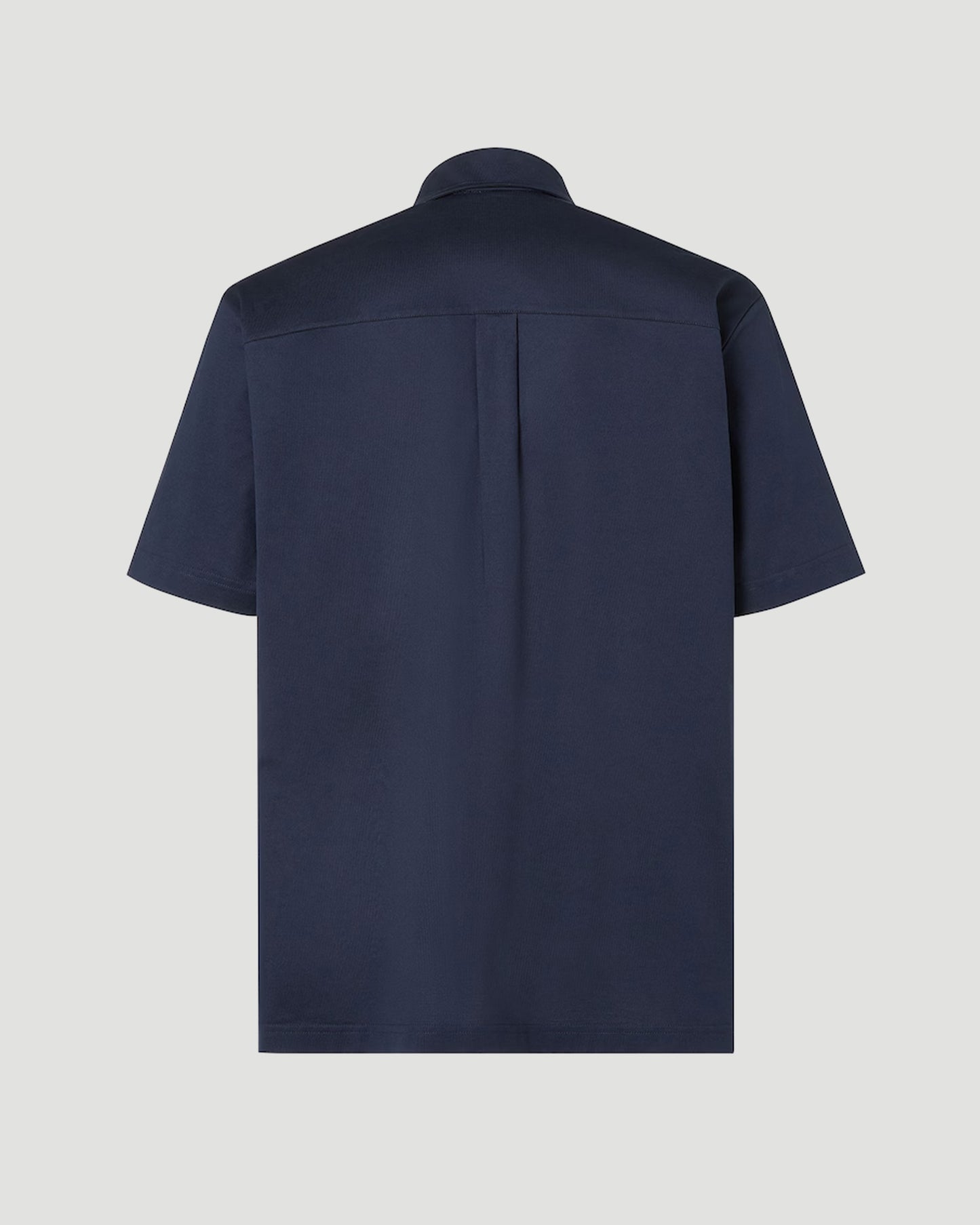 Cotton Polo Shirt in Dark Blue