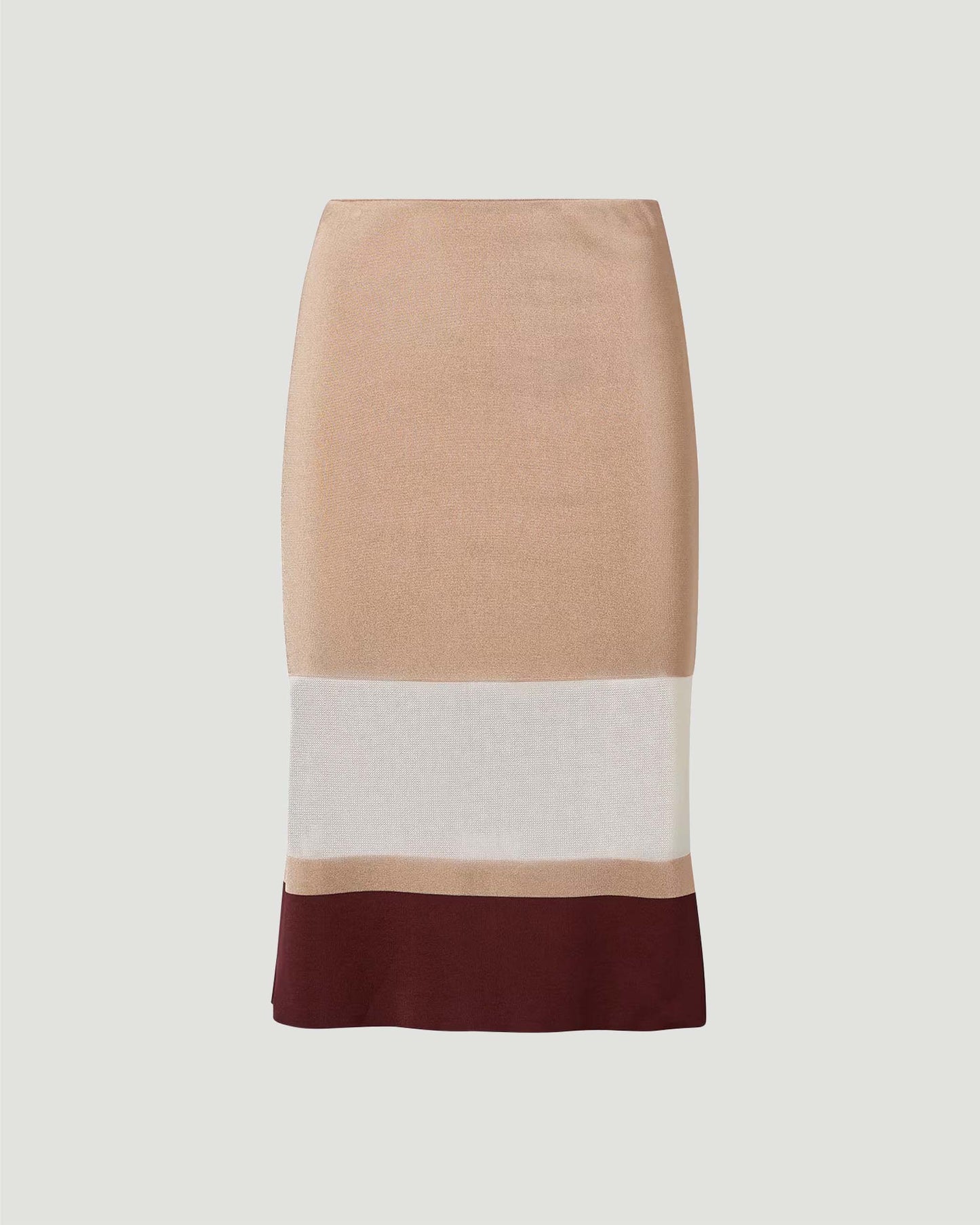 Dark Beige Viscose Skirt
