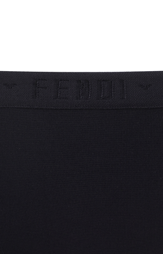 Logo Knitted Micro Shorts in Black