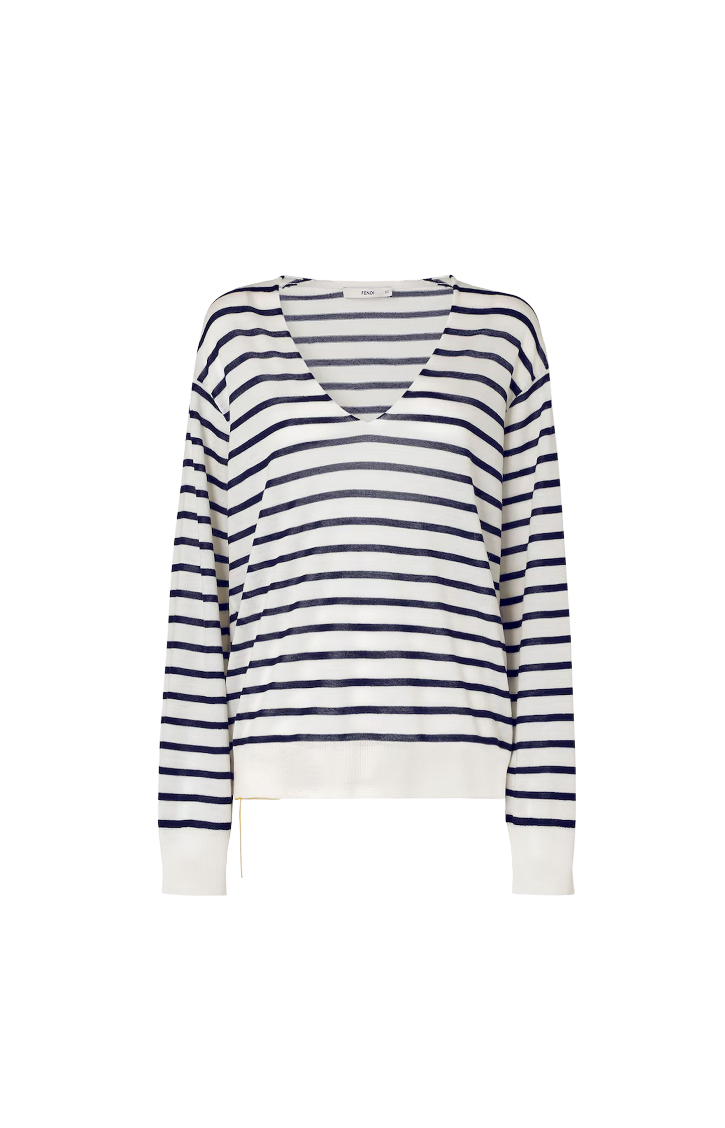 Striped Wool Jumper in Black and White