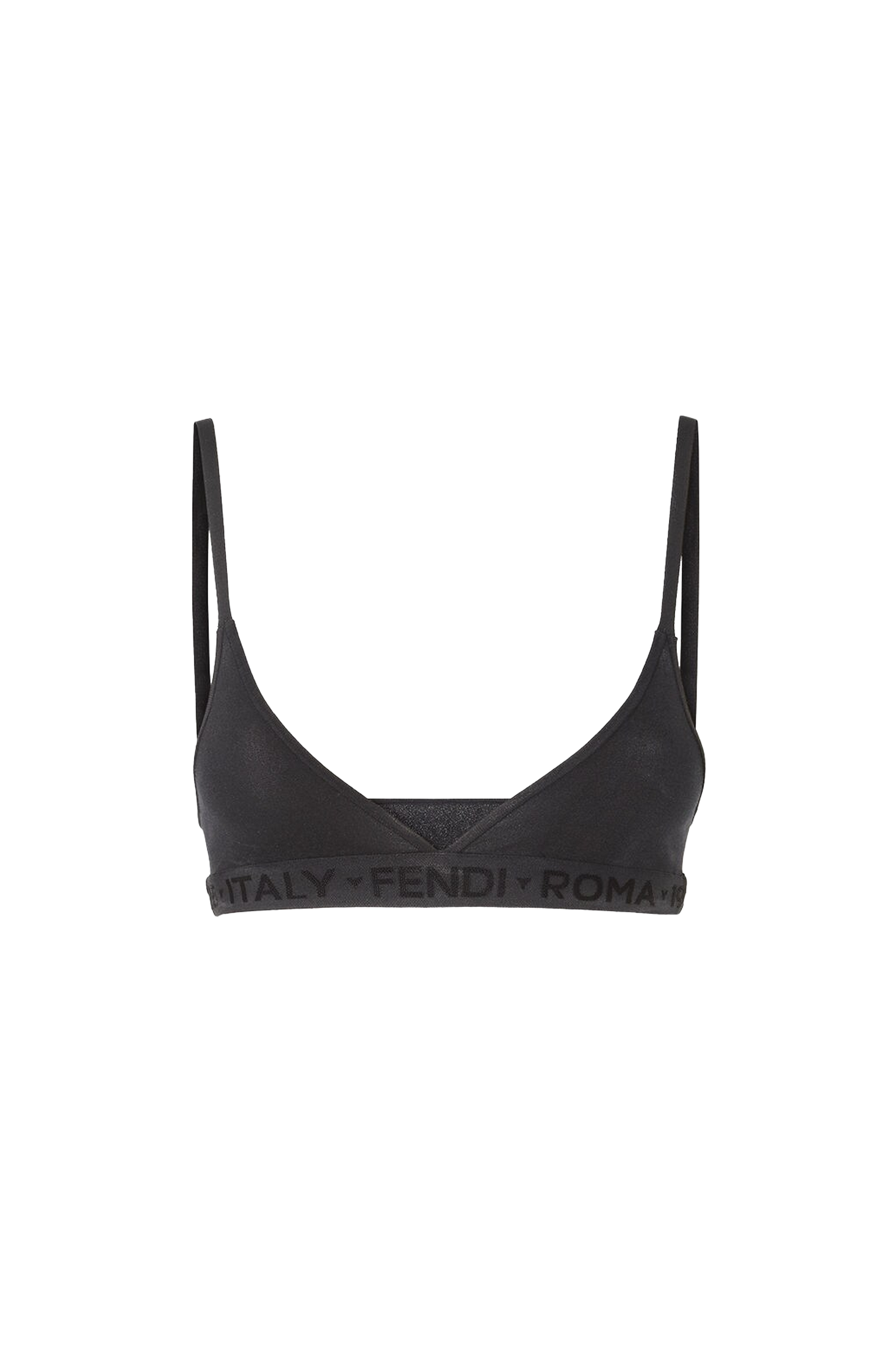 Viscose Triangle Bra in Black