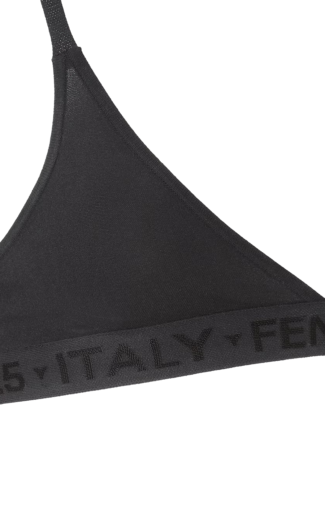 Viscose Triangle Bra in Black