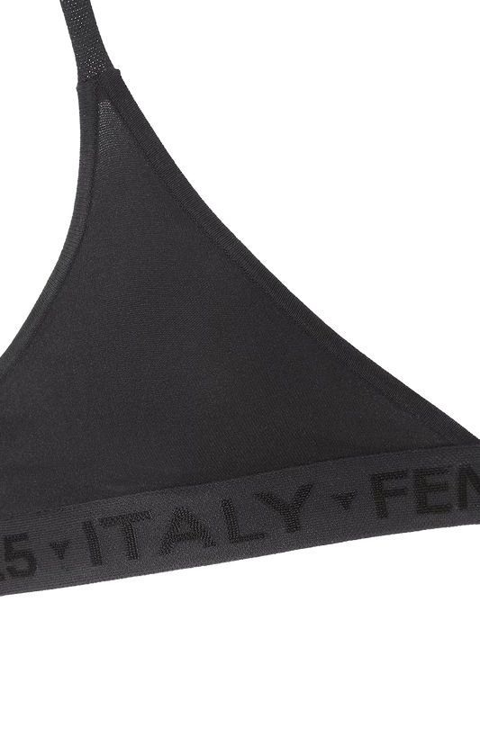 Viscose Triangle Bra in Black