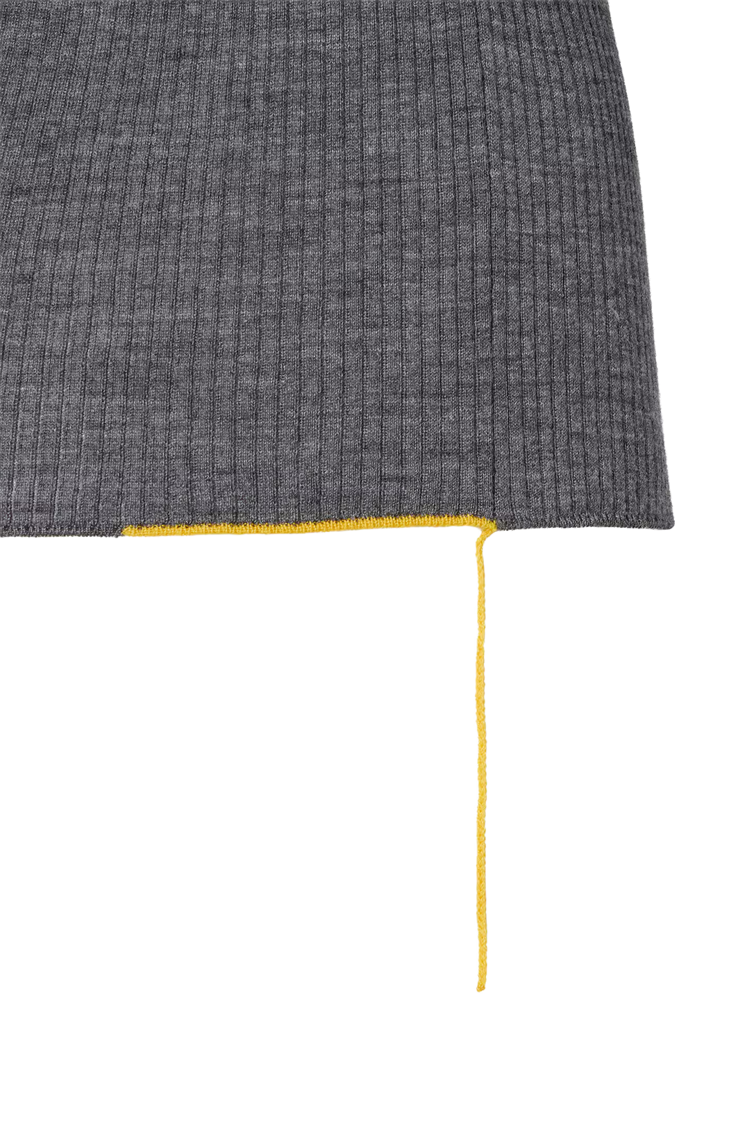 Grey Wool Ribbed Top