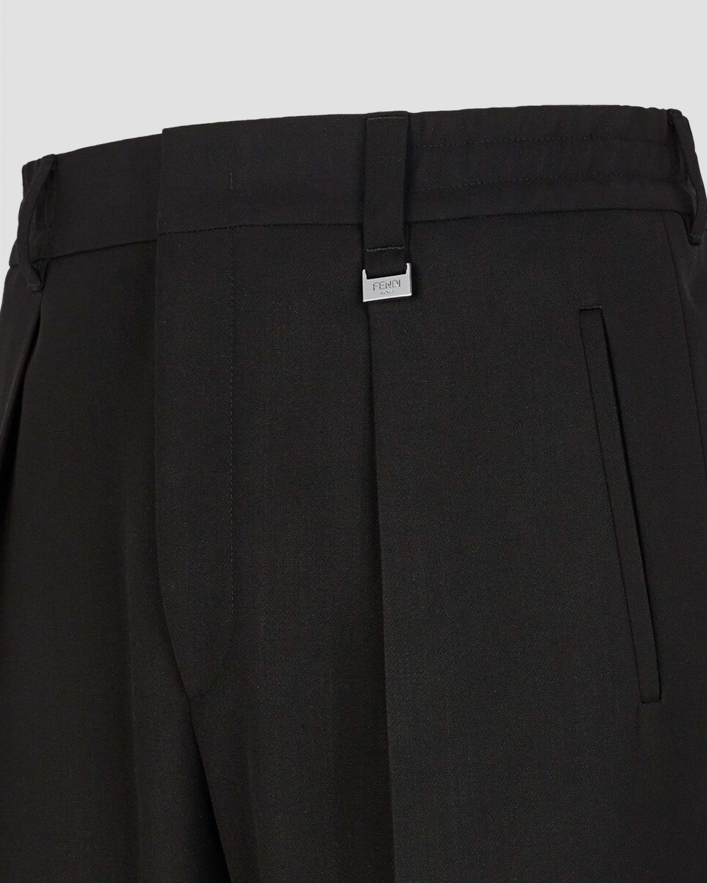 Black wool pants
