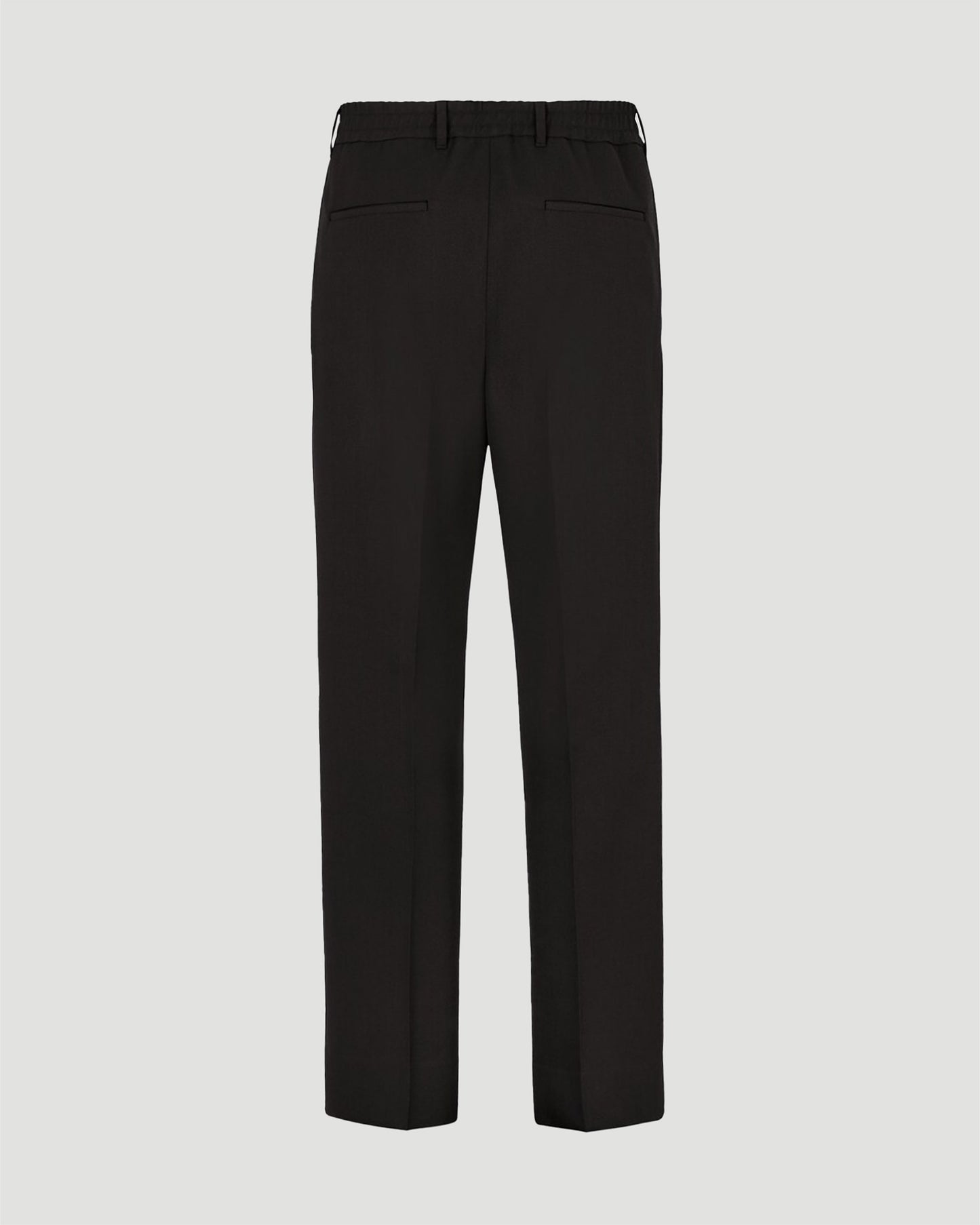 Black wool pants