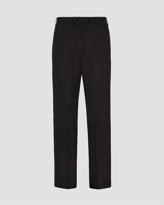 Black wool pants