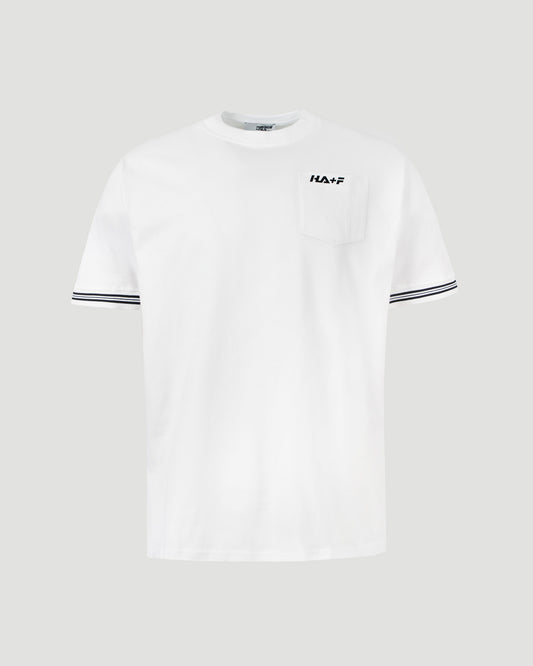 LOGO PRINT COTTON T-SHIRT IN WHITE