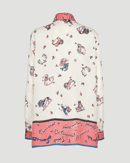 Multicolor silk shirt
