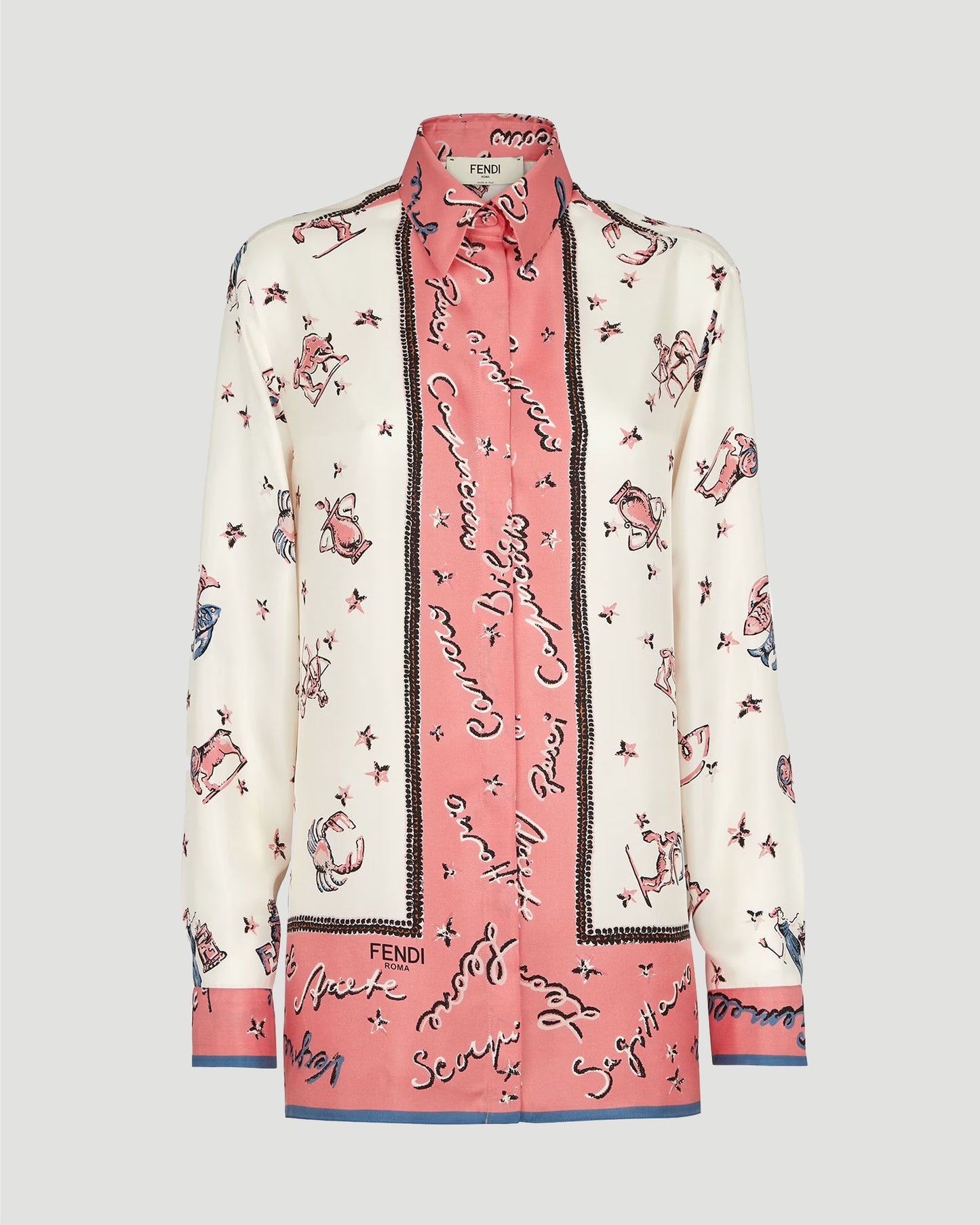 Multicolor silk shirt
