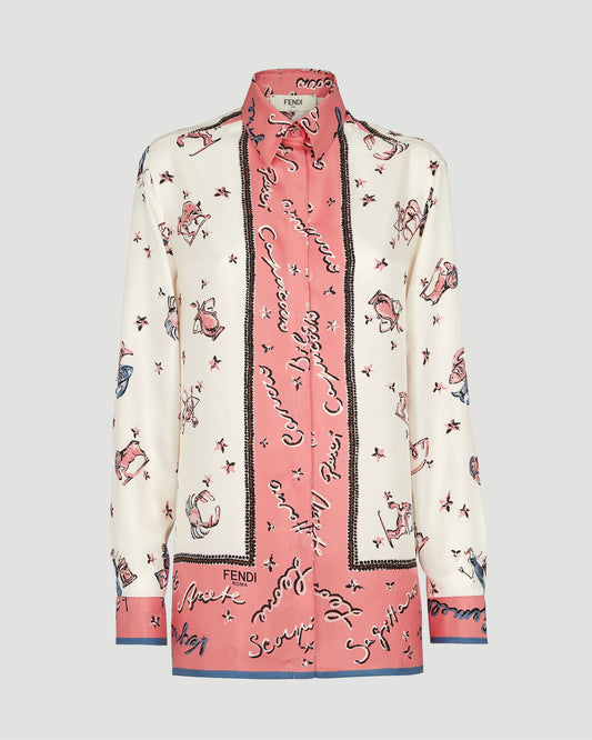 Multicolor silk shirt