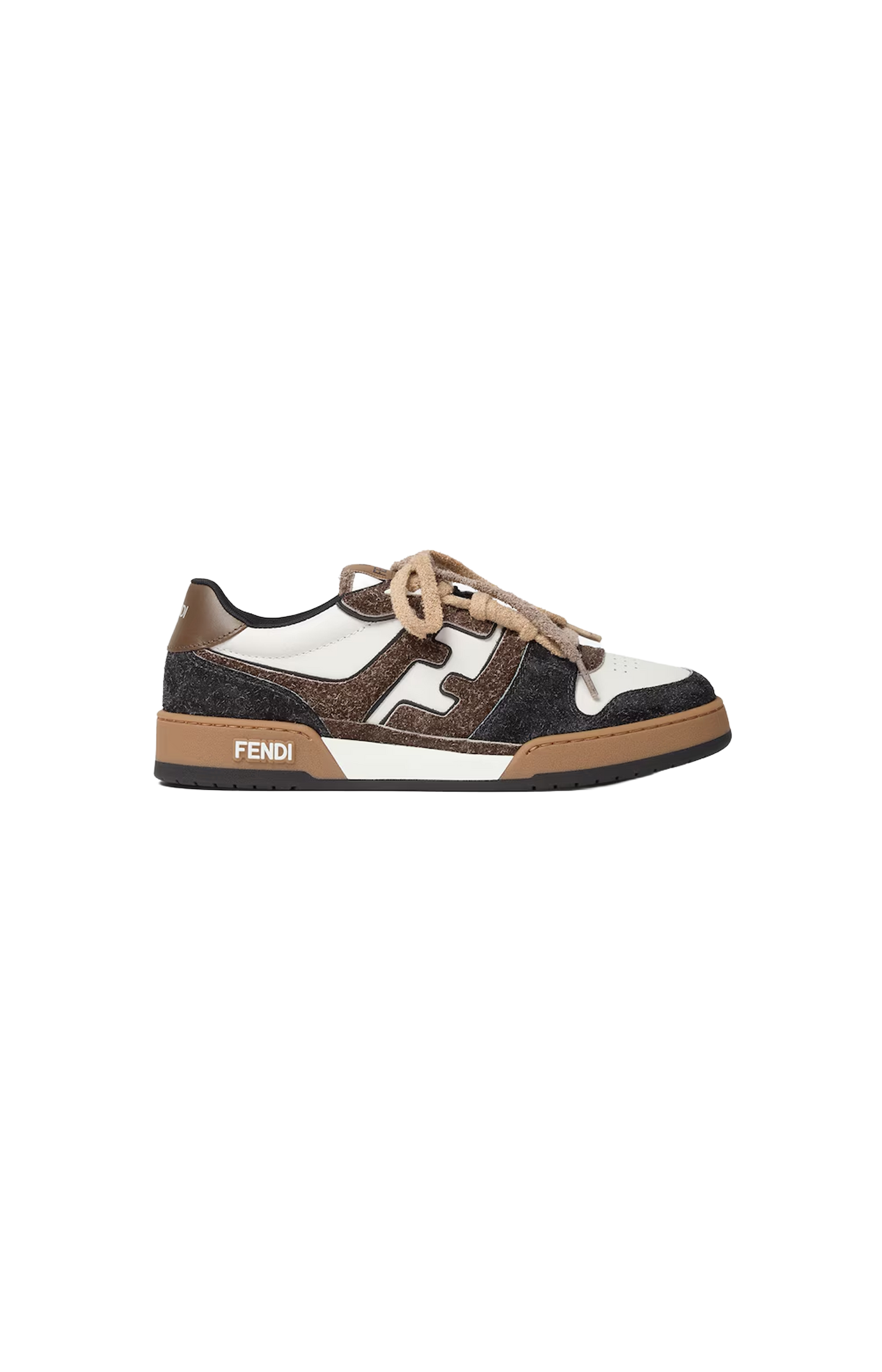 Match Sneakers White and Brown