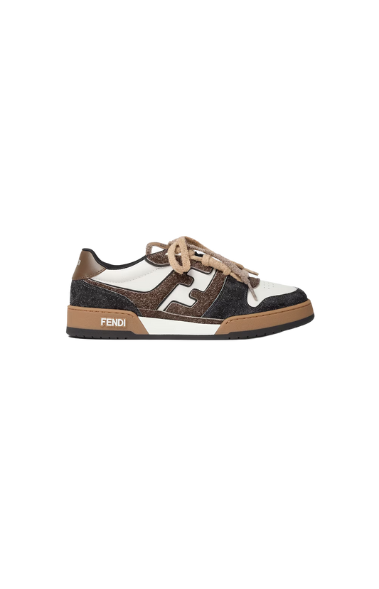 Match Sneakers White and Brown