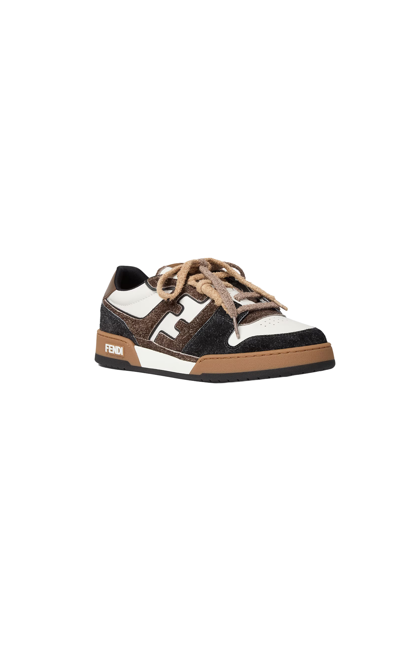 Match Sneakers White and Brown