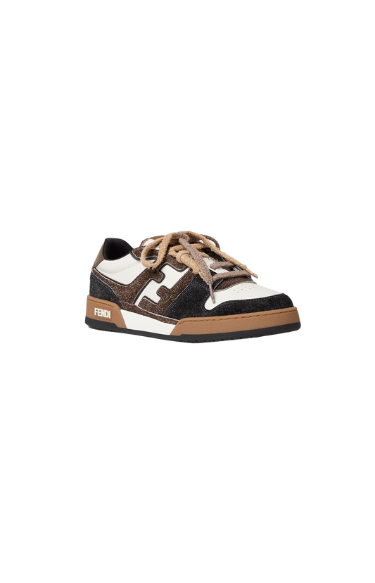 Match Sneakers White and Brown