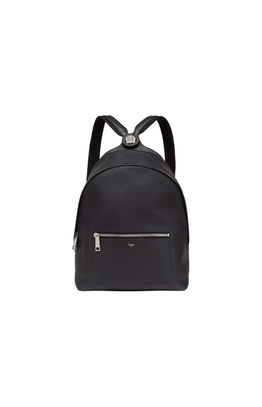 Black Leather Backpack