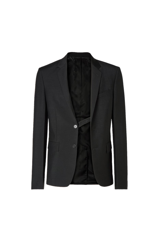 Fendi Kid Mohair Blazer in Black — front view