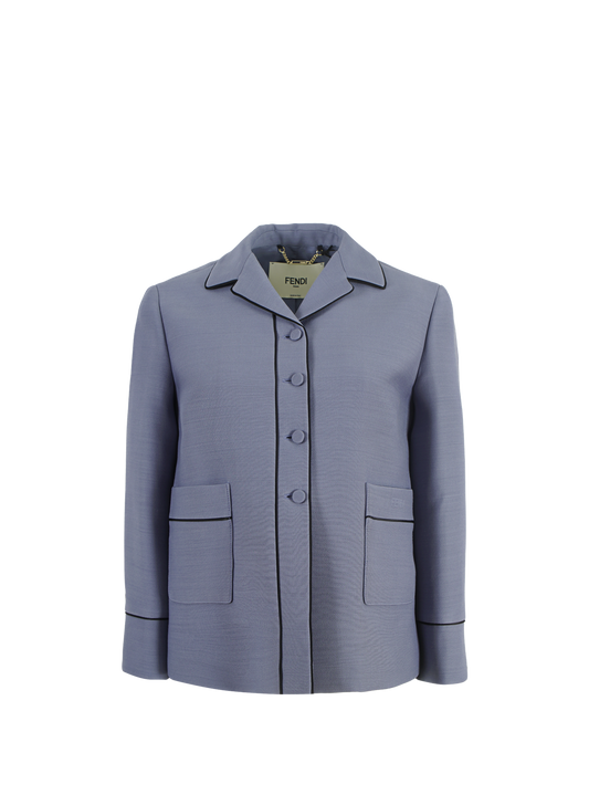 Piped Blouson Jacket