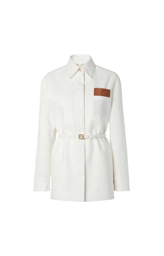 White Linen and Cotton Go-To Jacket