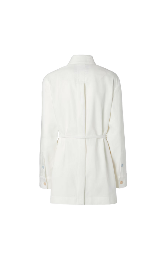 White Linen and Cotton Go-To Jacket