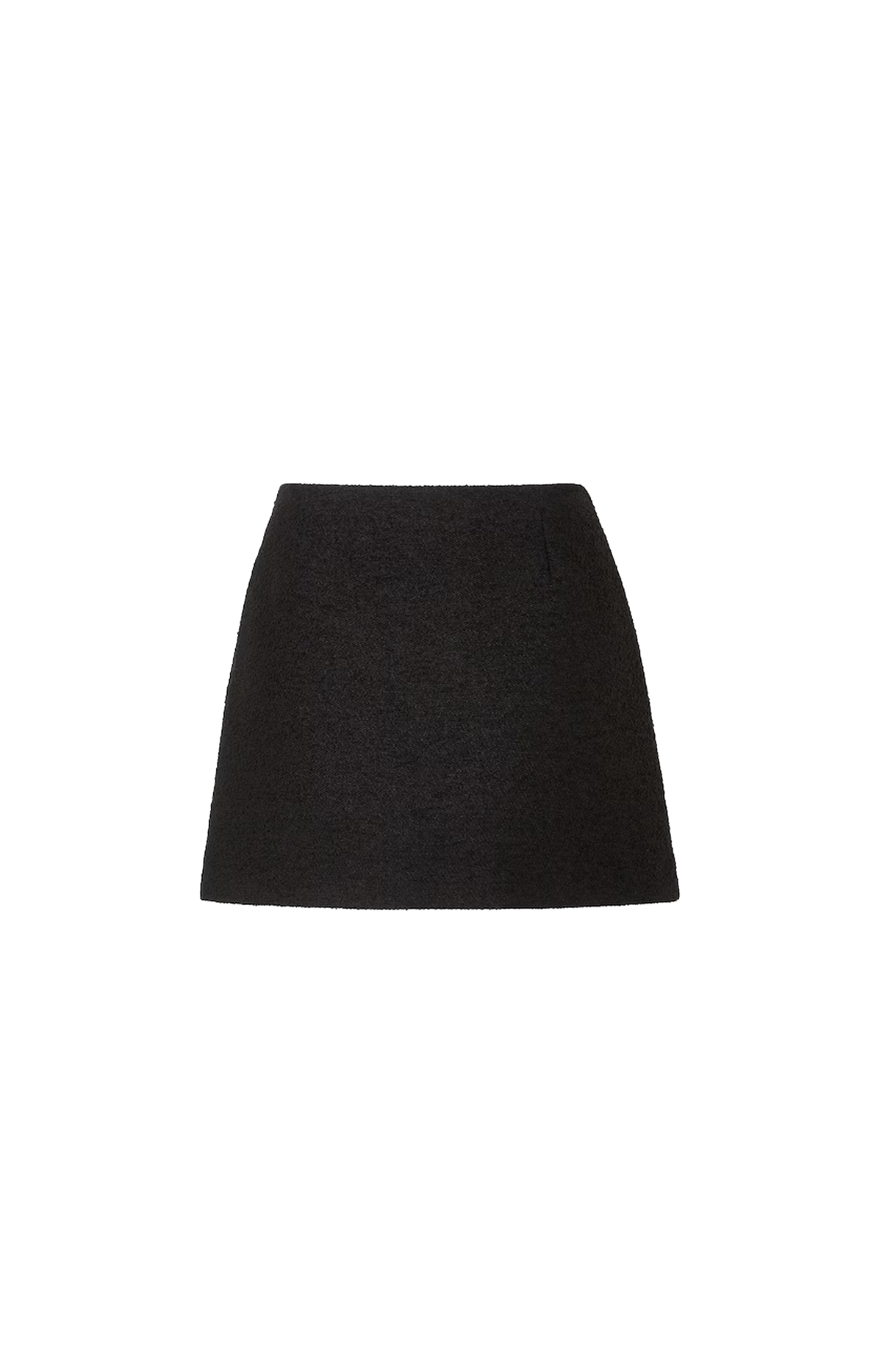 Wool Bouclé Skirt in Black