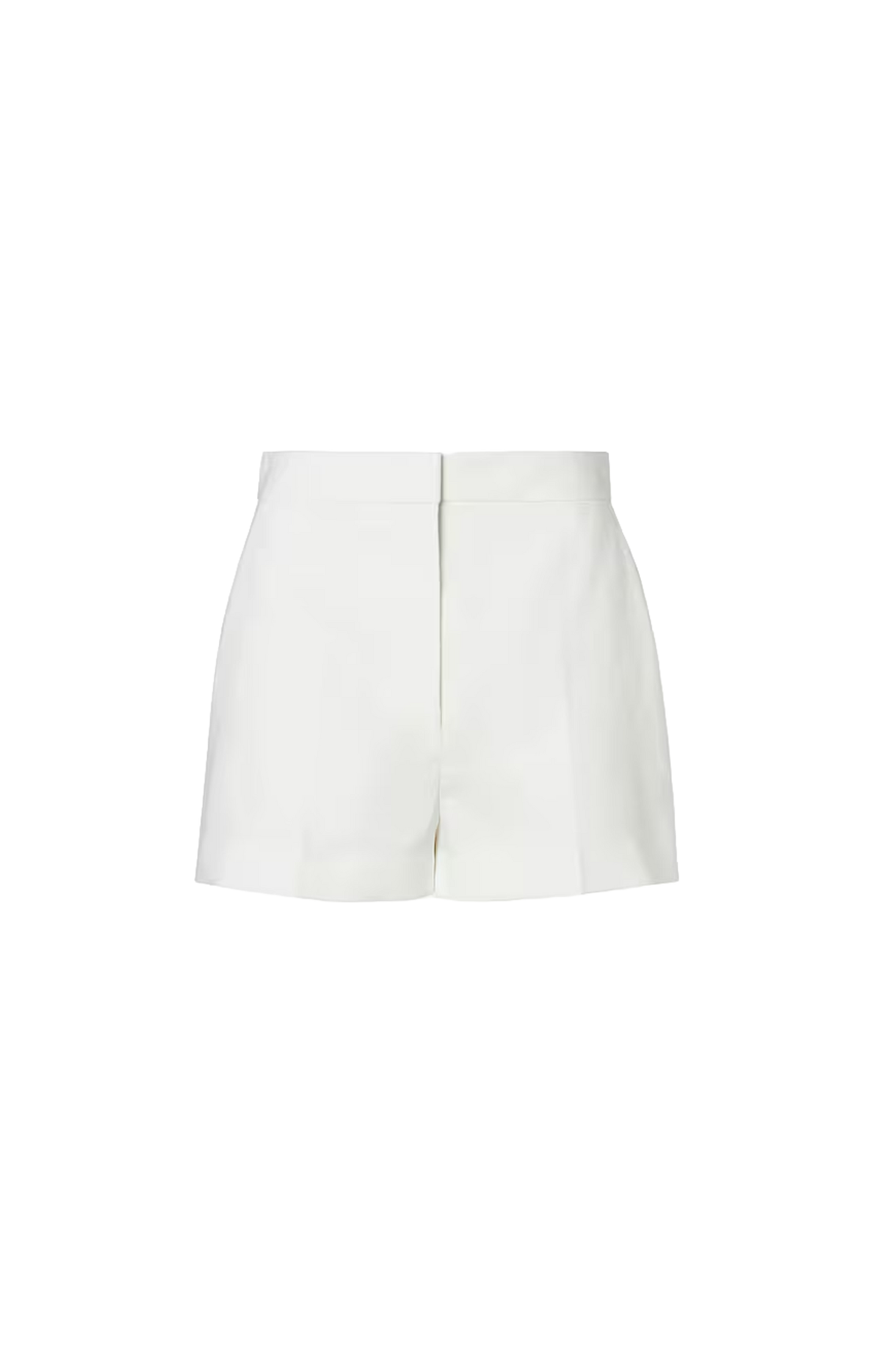 White Cotton and Linen Shorts