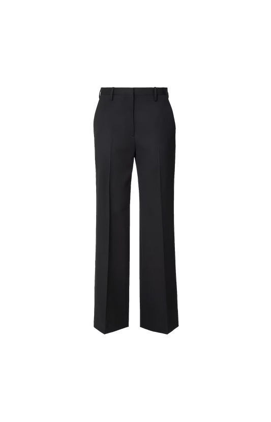 Fendi Grain de Poudre Trousers in Black — front view