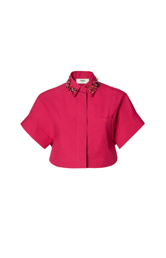 Red Poplin Shirt