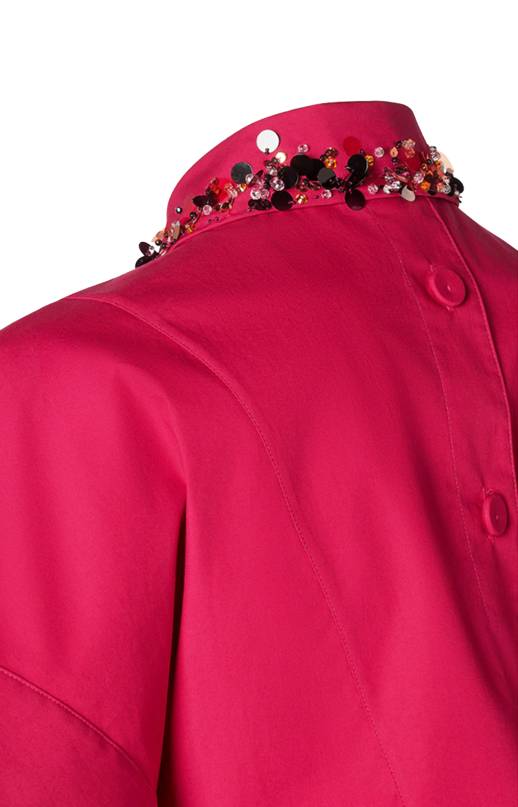 Red Poplin Shirt