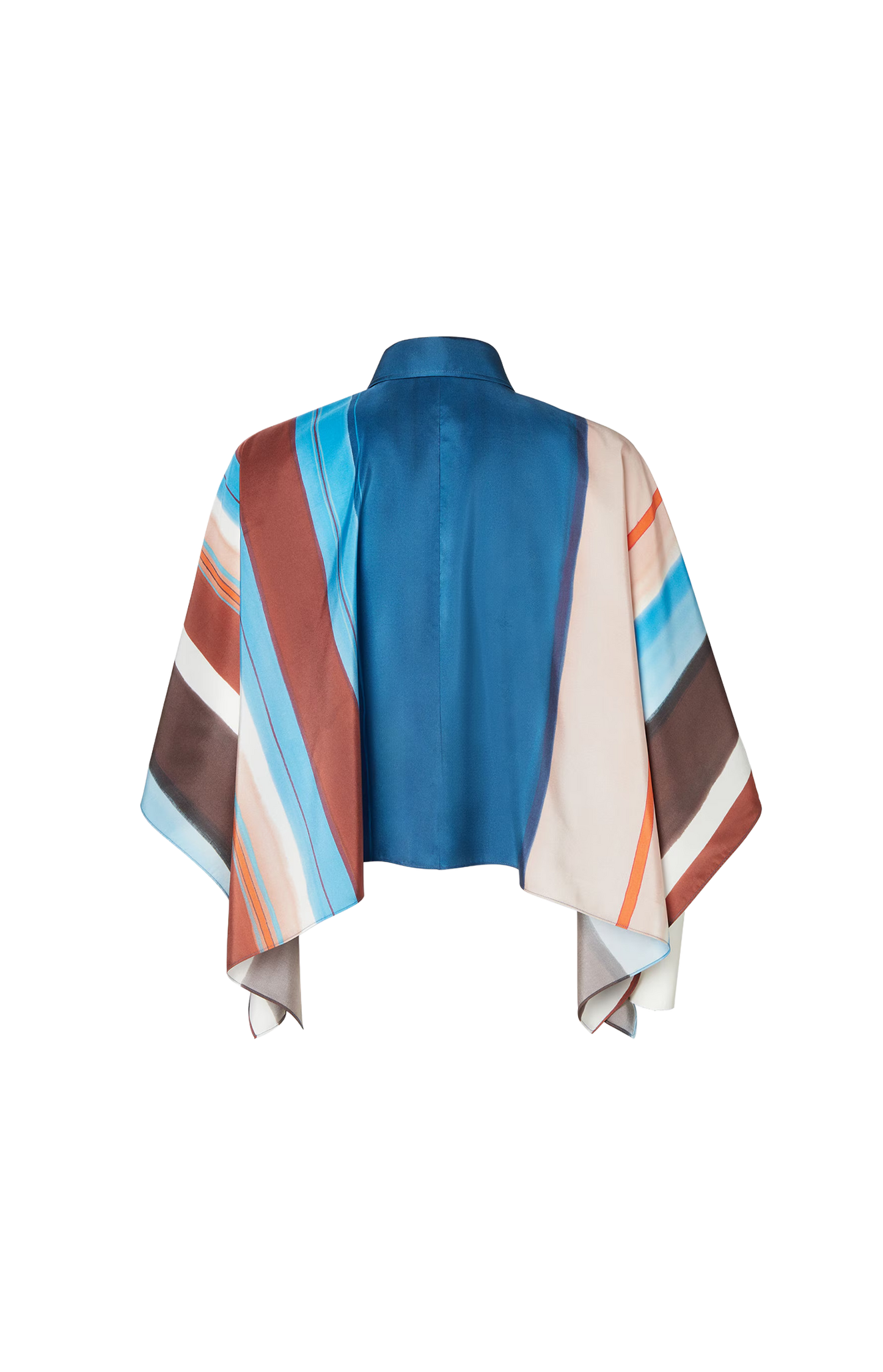 Multicolour Striped Silk Shirt