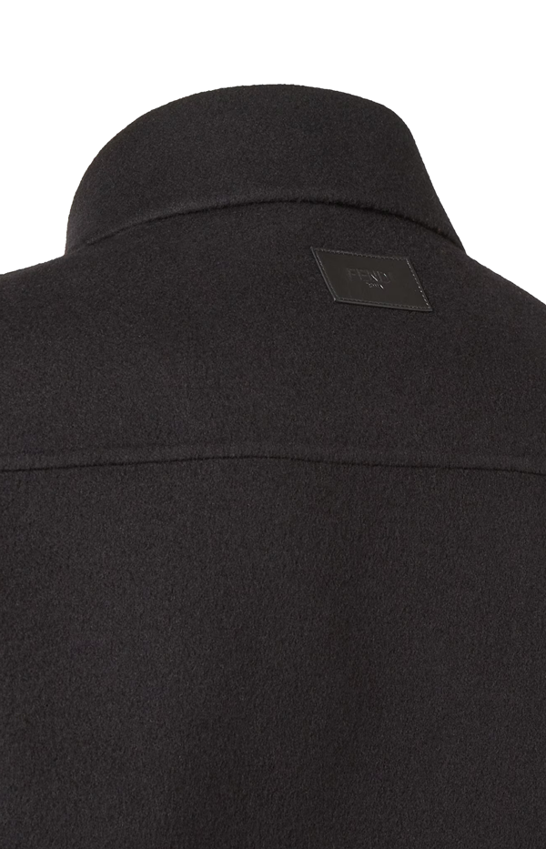 Black Wool Blouson