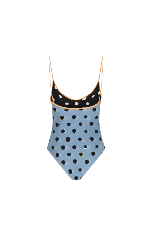 Polka dot swimsuit