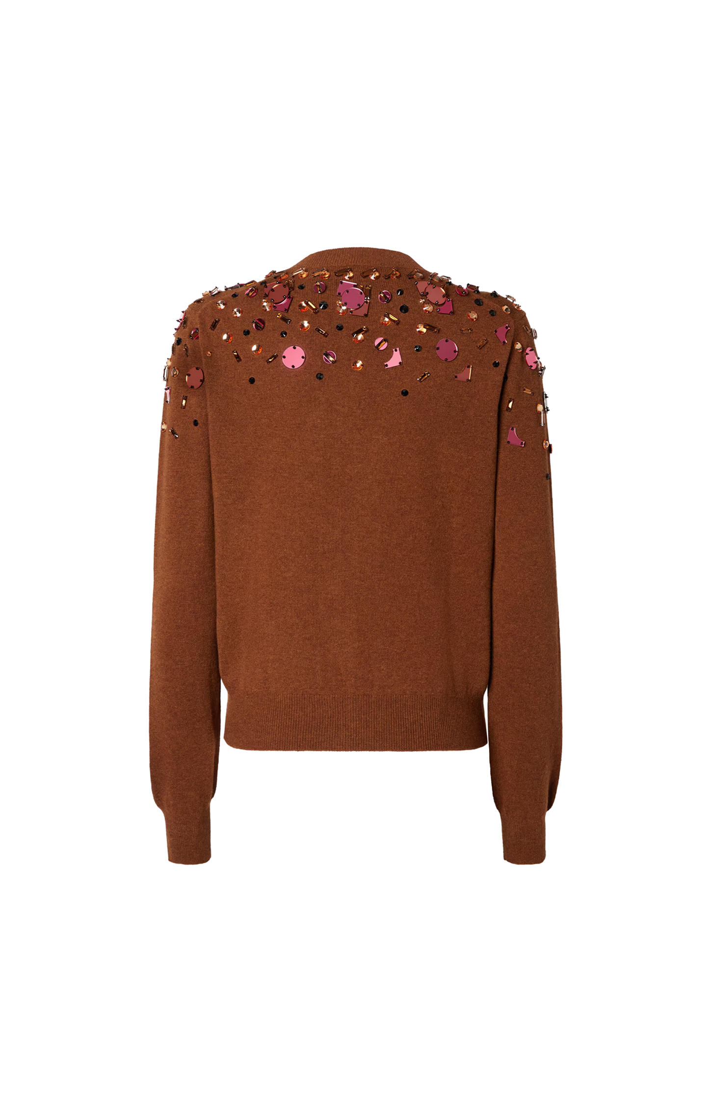Rust FF Cashmere and Wool Cardigan