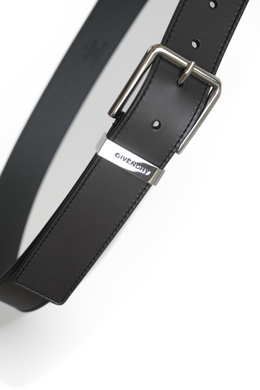 Gentleman Belt in Black Leather