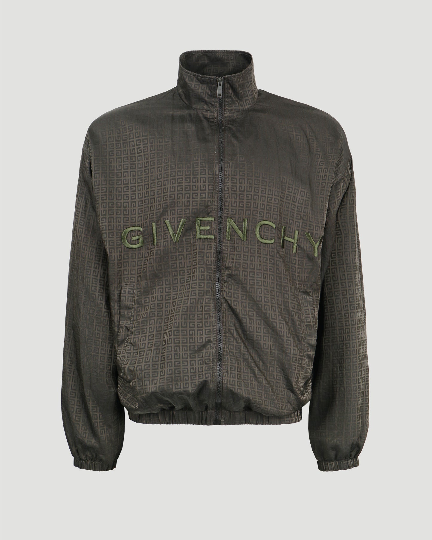 4G-print logo embroidered jacket
