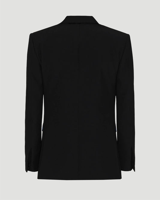 Slim Fit Jacket in Wool With 2G Clip