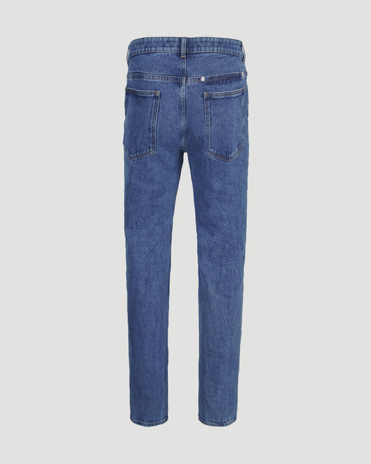 Slim fit jeans in marble denim