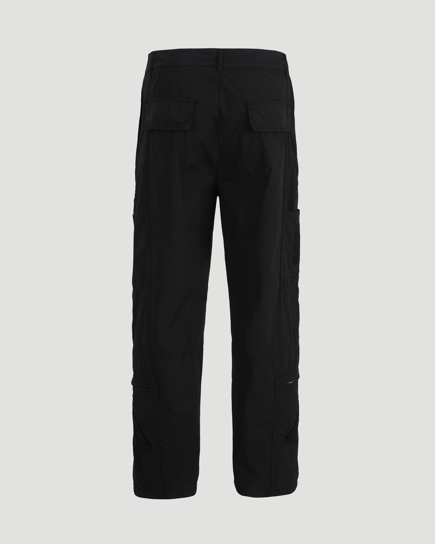 Pants in poplin with multi zipped pockets