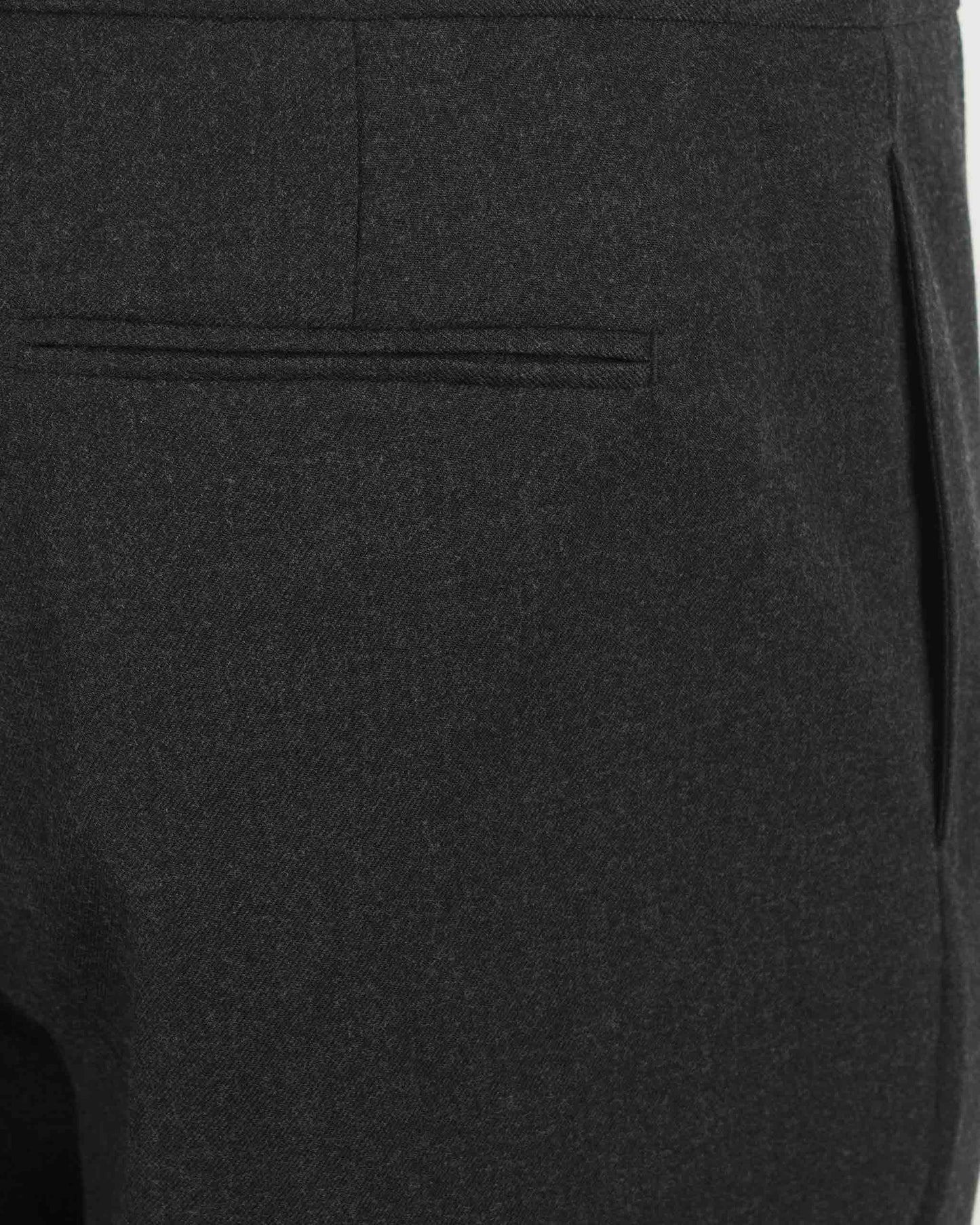 Straight Leg Tailored Trousers in Flannel