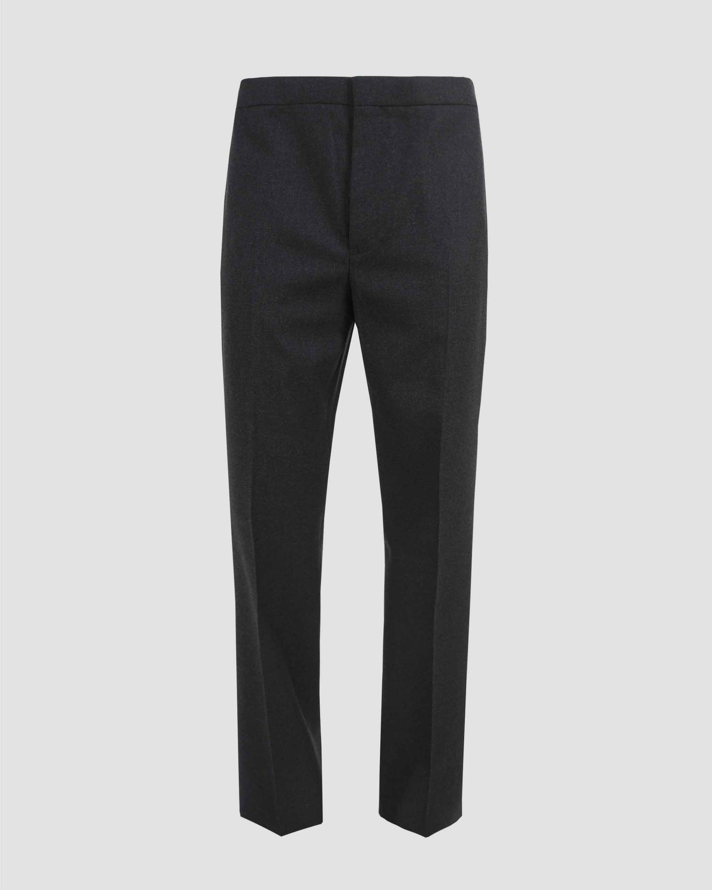 Straight Leg Tailored Trousers in Flannel
