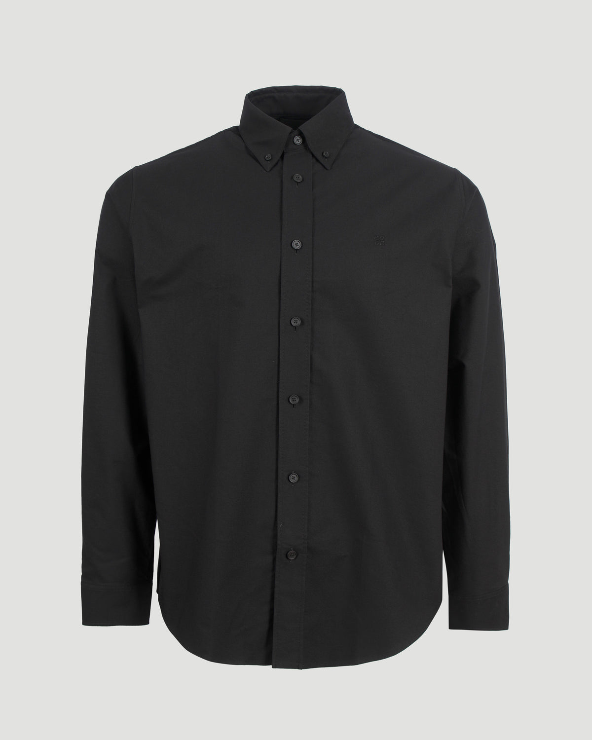 Givenchy 4G-Embroidered Shirt in Black — front view