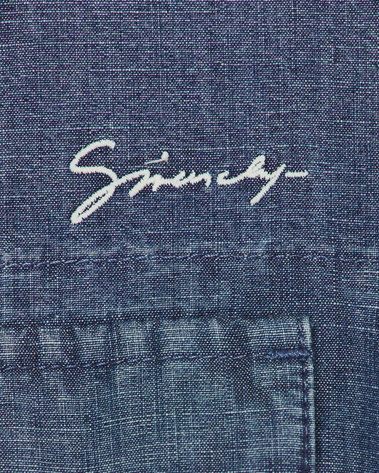 Short Sleeve Chambray Shirt
