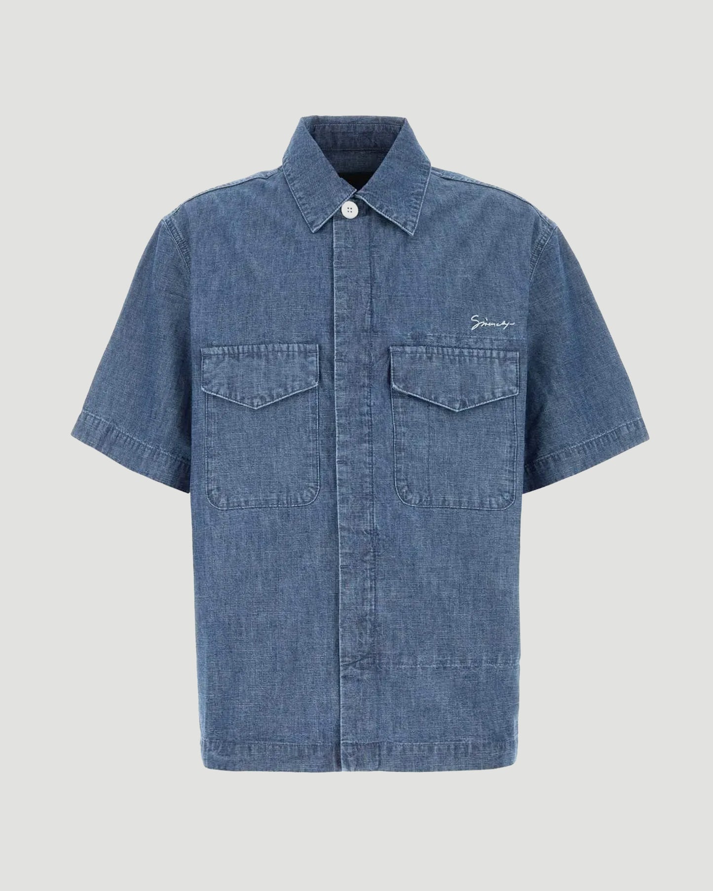 Short Sleeve Chambray Shirt