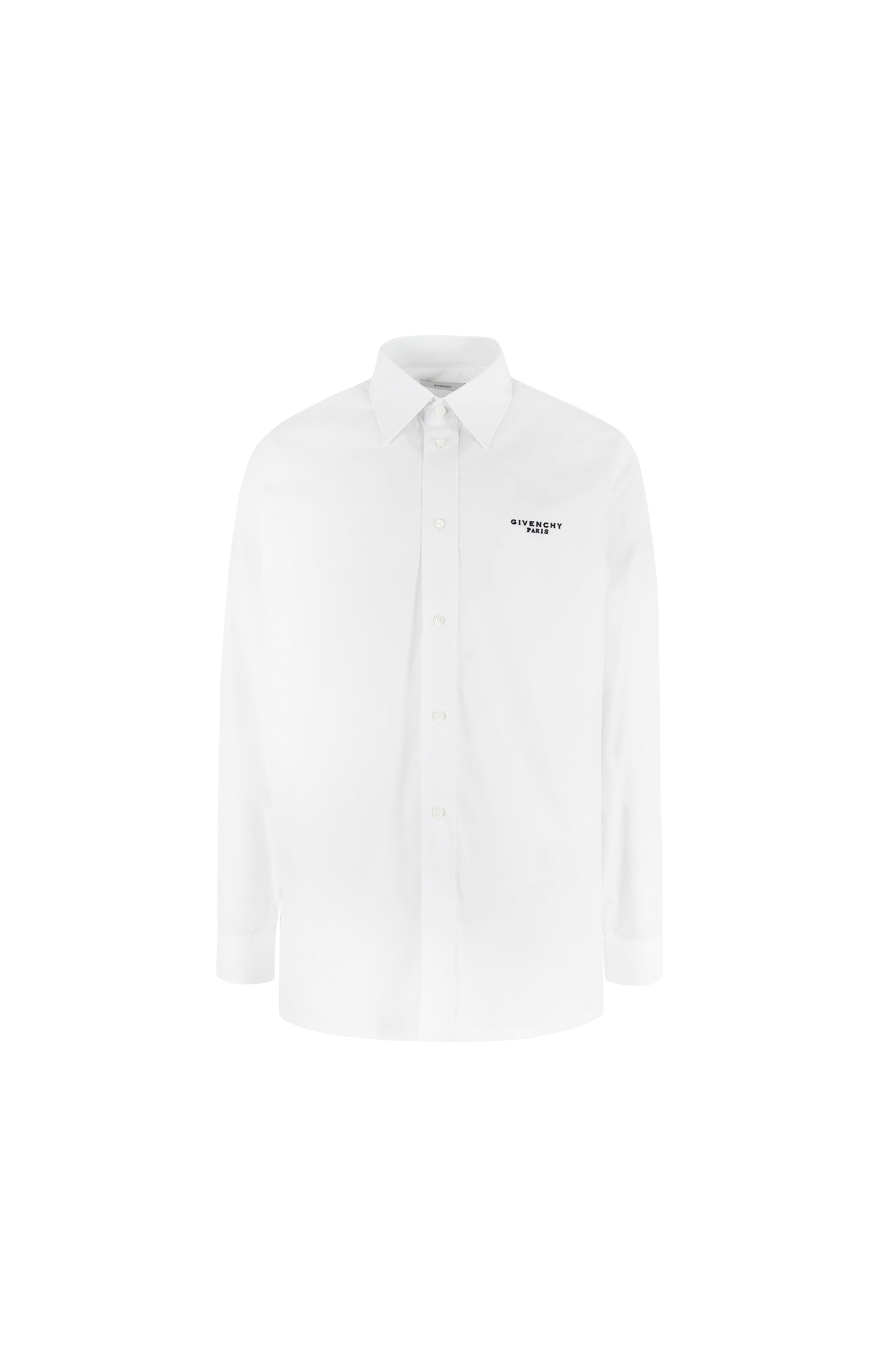 Shirt in cotton poplin with GIVENCHY Stamp embroidery
