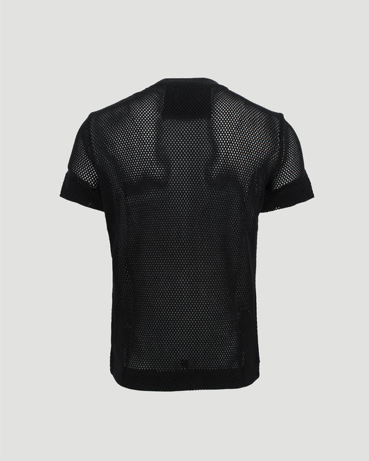 MESH T-SHIRT IN BLACK