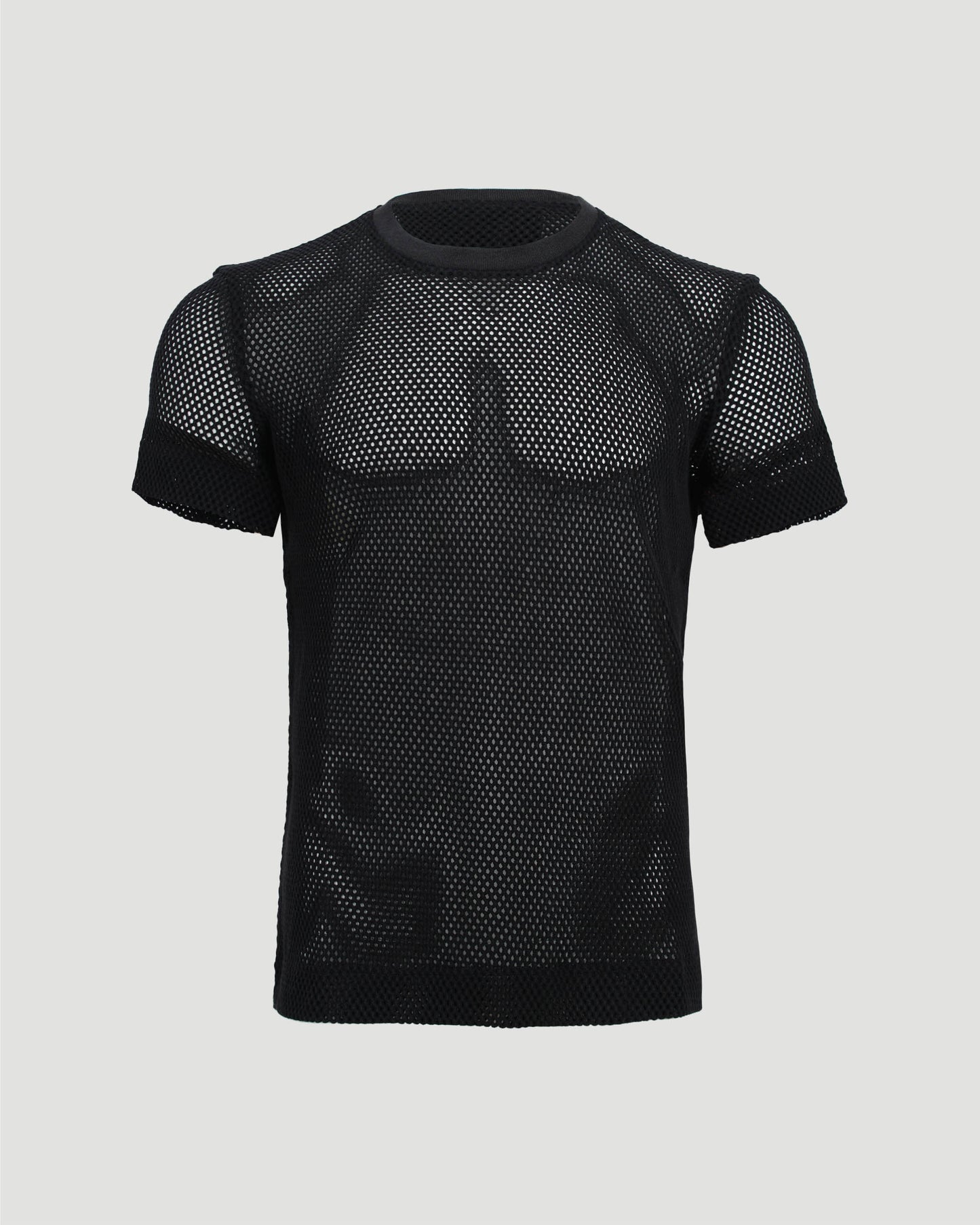 MESH T-SHIRT IN BLACK